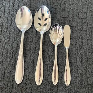 Oneida Silver Camber Cresta Windswept Scroll (4) Serving Utensils